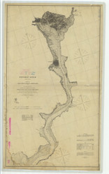 Potomac River from Indian Head to Georgetown 1864 - Old Map Nautical Chart AC Harbors 391 - Chesapeake Bay