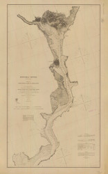 Potomac River from Indian Head to Georgetown 1875 - Old Map Nautical Chart AC Harbors 391 - Chesapeake Bay