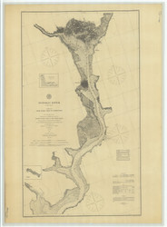 Potomac River from Indian Head to Georgetown 1884 - Old Map Nautical Chart AC Harbors 391 - Chesapeake Bay