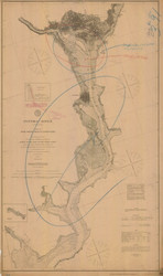 Potomac River from Indian Head to Georgetown 1896 - Old Map Nautical Chart AC Harbors 391 - Chesapeake Bay