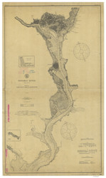 Potomac River from Indian Head to Georgetown 1905 - Old Map Nautical Chart AC Harbors 391 - Chesapeake Bay