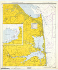 Cape Henlopen to Indian River Inlet 1964 - Old Map Nautical Chart AC Harbors 411 - Chesapeake Bay