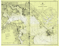 Baltimore Harbor 1921 - Old Map Nautical Chart AC Harbors 545 - Chesapeake Bay