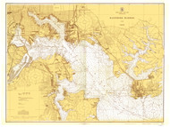 Baltimore Harbor 1925 - Old Map Nautical Chart AC Harbors 545 - Chesapeake Bay