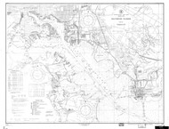 Baltimore Harbor 1953 - Old Map Nautical Chart AC Harbors 545 - Chesapeake Bay