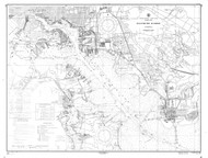 Baltimore Harbor 1956 - Old Map Nautical Chart AC Harbors 545 - Chesapeake Bay