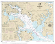 Baltimore Harbor 2014 - Old Map Nautical Chart AC Harbors 545 - Chesapeake Bay