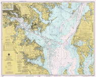 Approaches to Baltimore Harbor 1984 - Old Map Nautical Chart AC Harbors 549 - Chesapeake Bay