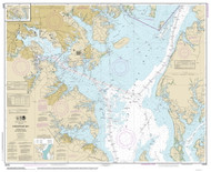Approaches to Baltimore Harbor 2014 - Old Map Nautical Chart AC Harbors 549 - Chesapeake Bay