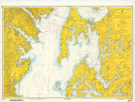 Eastern Bay and South River 1963 - Old Map Nautical Chart AC Harbors 550 - Chesapeake Bay