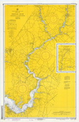 Choptank River Cambridge to Greensboro 1971 - Old Map Nautical Chart AC Harbors 552 - Chesapeake Bay