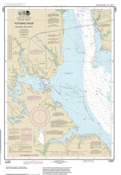 Potomac River Dahlgren and Vicinity 2014 - Old Map Nautical Chart AC Harbors 556 - Chesapeake Bay