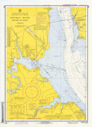 Potomac River Dahlgren and Vicinity 1973 - Old Map Nautical Chart AC Harbors 556 - Chesapeake Bay