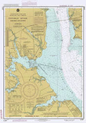 Potomac River Dahlgren and Vicinity 1985 - Old Map Nautical Chart AC Harbors 556 - Chesapeake Bay