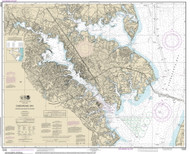 Severn and Magothy Rivers 2014 - Old Map Nautical Chart AC Harbors 566 - Chesapeake Bay