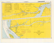 Chesapeake and Delaware Canal 1967 - Old Map Nautical Chart AC Harbors 570 - Chesapeake Bay
