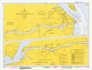 Chesapeake and Delaware Canal 1973 - Old Map Nautical Chart AC Harbors 570 - Chesapeake Bay