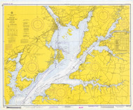 Head of Chesapeake Bay 1973 - Old Map Nautical Chart AC Harbors 572 - Chesapeake Bay