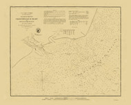 Chincoteague Inlet 1852 B - Old Map Nautical Chart AC Harbors 377 - Virginia
