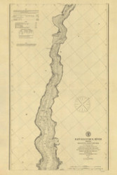 Rappahannock River 2 1884 - Old Map Nautical Chart AC Harbors 393 - Virginia