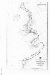 Rappahannock River 4 18XX - Old Map Nautical Chart AC Harbors 395 - Virginia