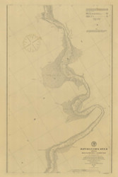Rappahannock River 4 1884 - Old Map Nautical Chart AC Harbors 395 - Virginia
