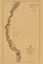Rappahannock River 6 1856 A - Old Map Nautical Chart AC Harbors 397 - Virginia