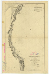 Rappahannock River 6 1856 B - Old Map Nautical Chart AC Harbors 397 - Virginia