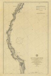 Rappahannock River 6 1884 - Old Map Nautical Chart AC Harbors 397 - Virginia