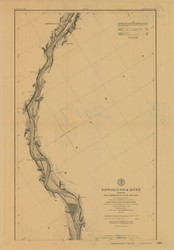Rappahannock River 6 1896 - Old Map Nautical Chart AC Harbors 397 - Virginia