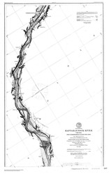 Rappahannock River 6 1896 BW - Old Map Nautical Chart AC Harbors 397 - Virginia