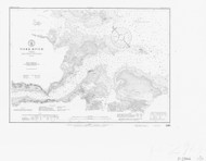 York River Lower 1877 - Old Map Nautical Chart AC Harbors 398 - Virginia