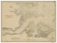 York River Lower 1899 - Old Map Nautical Chart AC Harbors 398 - Virginia