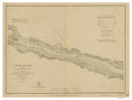 York River Upper 1877 - Old Map Nautical Chart AC Harbors 399 - Virginia