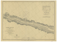 York River Upper 1884 - Old Map Nautical Chart AC Harbors 399 - Virginia