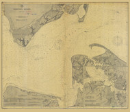 Hampton Roads 1893 A - Old Map Nautical Chart AC Harbors 400 - Virginia