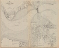 Hampton Roads 1919 - Old Map Nautical Chart AC Harbors 400 - Virginia