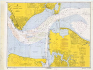 Hampton Roads 1970 - Old Map Nautical Chart AC Harbors 400 - Virginia