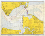 Hampton Roads 1973 - Old Map Nautical Chart AC Harbors 400 - Virginia