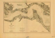James River 2 1882 B - Old Map Nautical Chart AC Harbors 401B - Virginia