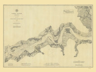 James River 3 1882 A - Old Map Nautical Chart AC Harbors 401C - Virginia