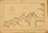 James River 3 1882 B - Old Map Nautical Chart AC Harbors 401C - Virginia
