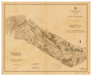 James River 5 1888 - Old Map Nautical Chart AC Harbors 401E - Virginia