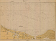 Chesapeake Bay - Cape Henry to Thimble Shoal Light 1930 - Old Map Nautical Chart AC Harbors 481 - Virginia