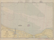 Chesapeake Bay - Cape Henry to Thimble Shoal Light 1945 - Old Map Nautical Chart AC Harbors 481 - Virginia
