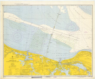 Chesapeake Bay - Cape Henry to Thimble Shoal Light 1966 - Old Map Nautical Chart AC Harbors 481 - Virginia