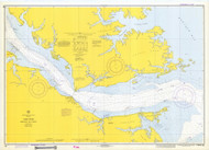 York River - Yorktown and Vicinity 1973 - Old Map Nautical Chart AC Harbors 492 - Virginia