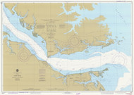 York River - Yorktown and Vicinity 1984 - Old Map Nautical Chart AC Harbors 492 - Virginia