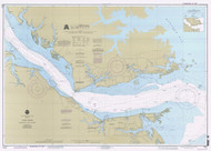 York River - Yorktown and Vicinity 1995 - Old Map Nautical Chart AC Harbors 492 - Virginia