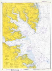 York River - Yorktown Entrance 1973 - Old Map Nautical Chart AC Harbors 494 - Virginia